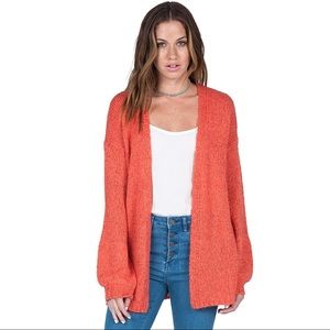 {Volcom} Mellow Bellow orange cardigan